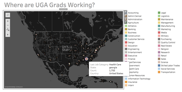Where are UGA grads working?
