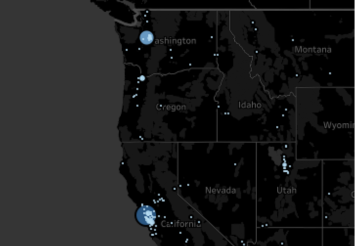 Tech Jobs Map New